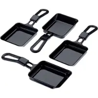 Steba 4 emaillierte Raclette-Pfännchen, 4er Set