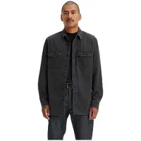 Levi's für Herren. 19573-0216 Hemd ?Jackson Worker?, schwarz (L), Lässig, Baumwolle, Langarm