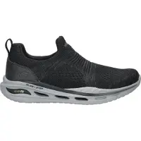 SKECHERS Herren Slipper Sportlich Gummisohle schwarz