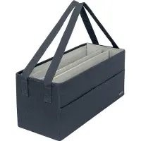 Leitz Desk Sharing Tasche, faltbar, 3 Fächer, passend für Laptops bis 18", samtgrau, 465 x 210 x 200 mm