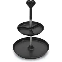 Berghoff Lover by Lover 3800017, Servierstand, Polypropylen, Edelstahl, Schwarz, Rund, 200 mm, 290 mm
