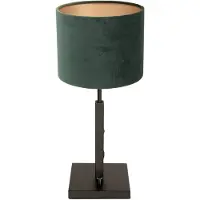 Steinhauer Schwarz mit grüner Tischlampe Stanger