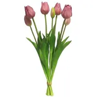 Buitengewoon Boet Tulpenstrauß Sally Klassische lila Kunstblume (roze)
