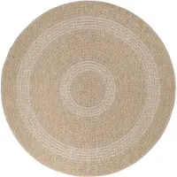 SchönesWohnen24 Outdoorteppich "COMILLA 0886", rund, 8 mm Höhe, Pflegeleicht / Strapazierfähig / In- und Outdoor geeignet