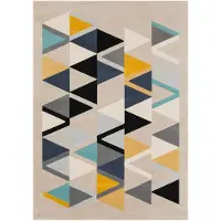 Livabliss Teppich "MILANO", bunt (gelb), B:160cm H:11,4mm L:220cm, Polypropylen, Teppiche, Teppich