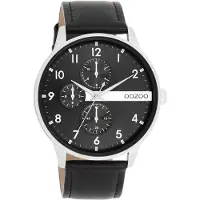 Oozoo Herren Metallarmband Uhr Timepieces schwarz Analog Quarzuhr UOC11309
