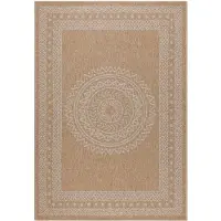 Ayyildiz Hali Outdoor Teppich DHAKA Beige 80 x 150 cm