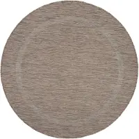 Ayyildiz Hali Outdoor Teppich RELAX Braun 160 cm Rund