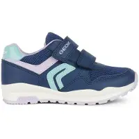 Geox Pavel Girl Kinderschuhe Mädchen Halbschuhe Klett Blau Freizeit