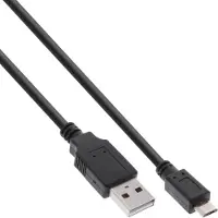 InLine Micro-USB 2.0 Kabel, Schnellladekab., USB-A ST/Micro-B ST, schwarz, 1,8m, 1,8 m, USB A, Micro-USB B, USB 2.0, Schwarz
