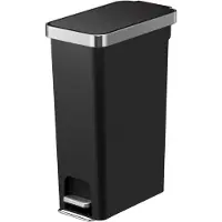 EKO - Hana Slim Treteimer 40 Liter - Plastic - Schwarz