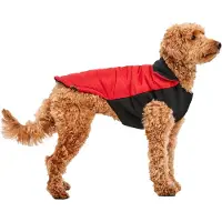 Goo-eez Hundemantel Mock Neck Signature Jacket rot/schwarz