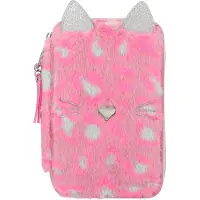 Depesche 3-Fach Federtasche TOPModel Leo WILD pink-grau