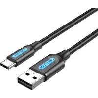 Vention COKBH, 2 m, USB A, USB C, USB 2.0, 0,48 Gbit/s, Schwarz