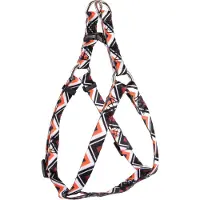 Flamingo Geschirr Step & Go Stian weiß/schwarz/orange, Maße: 30-40 cm / 10 mm