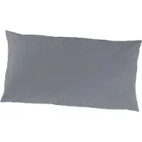 PRIMERA Kissenbezug "Mako-Feinjersey Kissenbezug im Doppelpack", grau (anthrazit), B:80cm L:40cm, Feinjersey, Obermaterial: 100% Baumwolle, Kissenbezüge, Kissenbezug, In vielen Uni-Tönen