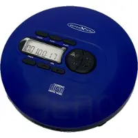 Reflexion CD/MP3-Player: perfekt für unterwegs, mit langer Akkulaufzeit de + Kopfhörer (blau)