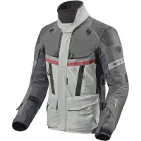 REV'IT! Dominator 3 GTX Silber Blau CE Jacke Größe XL