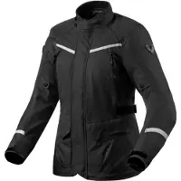 REV'IT! Voltiac 3 H2O Ladies Schwarz Silber Jacke Größe 40