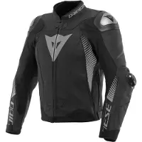 Dainese Outlet Super Speed 4 Motorrad Lederjacke, schwarz/grau, 58