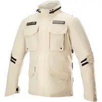 Alpinestars MO.ST.EQ Field wasserdichte Motorrad Textiljacke, sand, 2XL