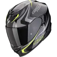 Scorpion EXO-520 Evo Air Terra Schwarz Silber Neon Gelb Integralhelm Größe 2XL