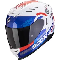 Scorpion Exo-520 Evo Air Titan Helm, weiß/blau/rot, M (57/58)