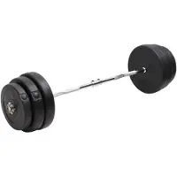 vidaXL Curlstange mit Gewichten 90 kg