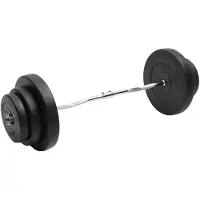 vidaXL Curlstange mit Gewichten 60 kg