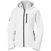 Helly Hansen Women's W Crew Hooded Jacket 2.0, White, M