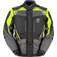 Furygan Apalaches Motorrad Textiljacke, schwarz/grau/neon, L