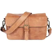 Bronkey Paris Leder Camera Bag Tanned