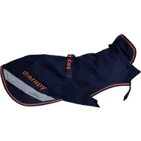 Bucas Hundedecke 0g Therapy Dog Rug Hundemantel Navy/Orange 60cm