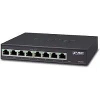 Planet GSD-805, Unmanaged, Gigabit Ethernet (10/100/1000), Vollduplex, Rack-Einbau, Wandmontage