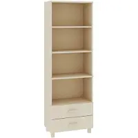 vidaXL Highboard HAMAR Honigbraun 60x35x180 cm Massivholz Kiefer