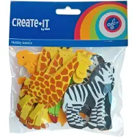 Haza schaumstoffaufkleber Create It- Safari 32 Stück