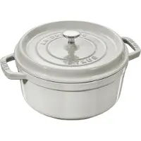Staub Cocotte runde Schmortopf, 20 cm, weiß