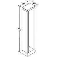 Brumberg LED-Wegeleuchte Addia, graphit, IP54, Höhe 60 cm