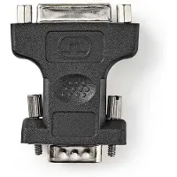 Nedis VGA-Adapter - VGA Stecker - DVI-I 24+5-Pin Buchse - Vernickelt - Gerade - ABS / Metall - Schwarz - Umschlag