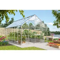 Vitavia Gewächshaus "Merkur 11500", silber (silberfarben), B:254cm T:441cm, Gewächshäuser, Gewächshaus