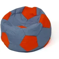 Go Gift Soccer Sako bag pouffe grey-red XXL 140 cm