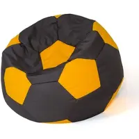 Go Gift Sako Tasche pouffe Ball schwarz-gelb XL 120 cm