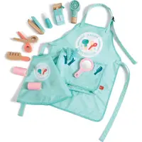Hape Spielzeug-Frisierkoffer "Super stylischer Friseursalon", bunt, Rollenspielzeug, Kinder, Holz, Kunststoff, Spielzeug-Frisierkoffer