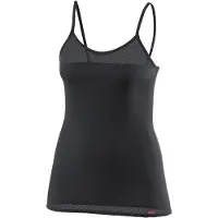 Löffler - Women's Spaghetti Top Grid Transtex Light - Kunstfaserunterwäsche Gr 38 schwarz/grau