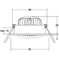 Brumberg LED-Spot BB35 on/off Anschlussbox strukturschwarz