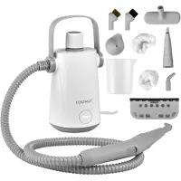 Costway Handdampfreiniger - 1000W - 300ml - Inkl. 10 Zubehörteile - Grau/Weiß
