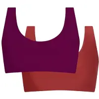 INASKA - Women's Top Pure - Bikini-Top Gr XS lila/rot