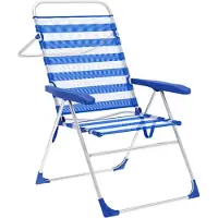 Marbueno Summer Klappstuhl 5 Positionen 59x61x97 Cm Blau Blau One Size