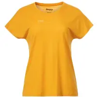 Bergans Tind Crux Merino Tee Women marigold yellow/buttercup yellow moon peak (25610) XS