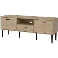 Ebuy24 Media TV Tisch 2 Türen 1 Schublade Nussbaum Nachbildung.